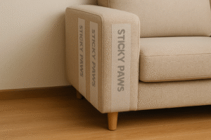 sticky paws tape to prevent cat scratching furniture