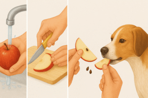 How to prepare apples safely for dogs