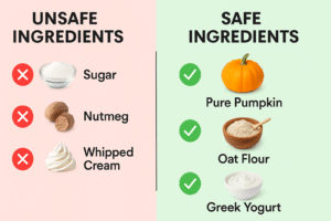 Safe and unsafe pumpkin pie ingredients for dogs