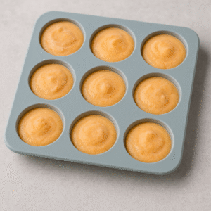 Frozen no-bake pumpkin pie bites for dogs made with yogurt and pumpkin