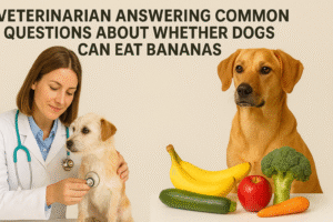 Veterinarian answering common questions about whether dogs can eat bananas