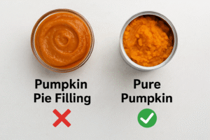 Difference between pure pumpkin and pumpkin pie filling for dog