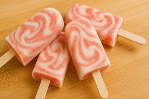 watermelon yogurt swirl frozen dog treats