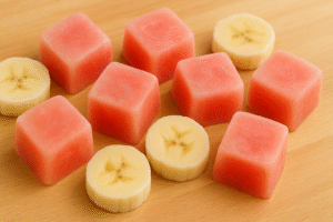 frozen watermelon banana smoothie treats for dogs