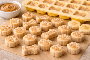 homemade frozen peanut butter banana dog treats