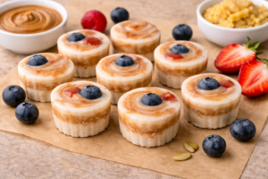 frozen swirl peanut butter banana dog treats