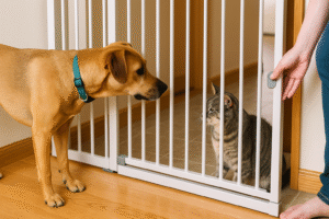 introducing dog to cat safely