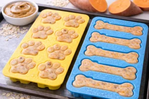 frozen peanut butter sweet potato dog treats