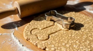 Roll and Cut Homemade Applesauce Oat Dog Treats