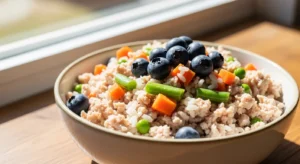 Turkey and Vegetable Blend with Blueberries