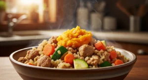 Ground Turkey and Pumpkin Dog Food Recipe