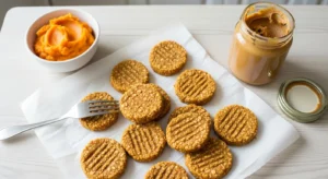 3-Ingredient Pumpkin Oat Peanut Butter Dog Treats