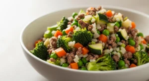 beef and vegetable dog food