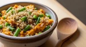 Pumpkin Rice and Green Beans Dog Food Recipe