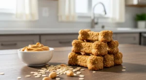 Peanut Butter Oat Dog Treats Recipe (Easy & Healthy)