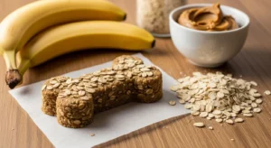 easy homemade banana oatmeal dog treats recipe