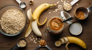 ingredients for banana oatmeal dog treats