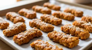 Carrot and coconut homemade dog chews for dental health