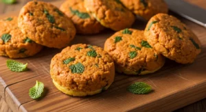 Mint and sweet potato dog treats for fresh breath