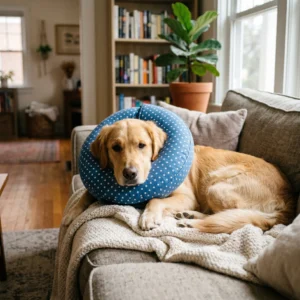 pillow collar dog cone soft and comfortable DIY option