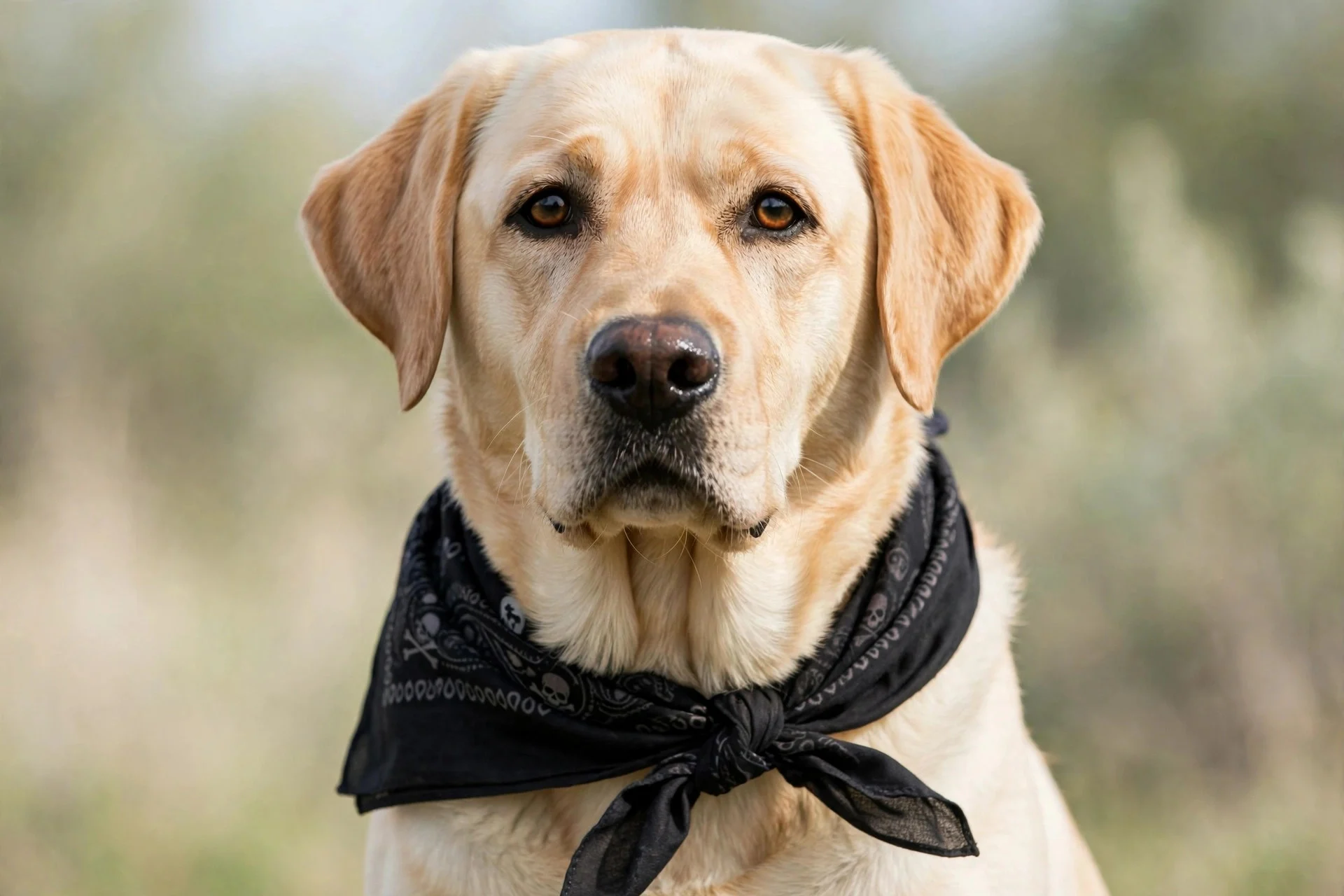 Dog pirate costume with bandana