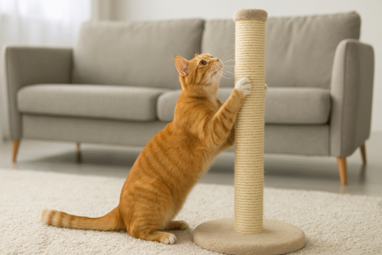 how to stop cats from scratching furniture scratching post instead of couch