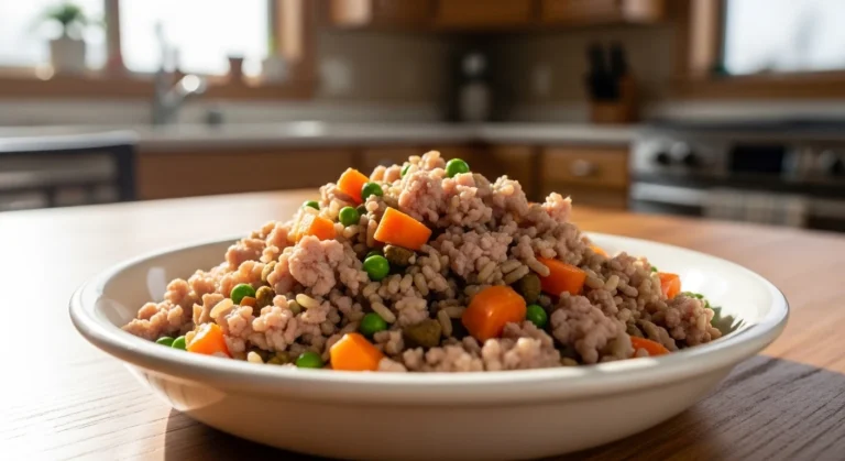 DIY fresh dog food made with simple ingredients