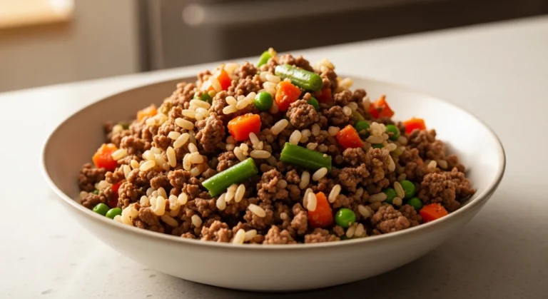 homemade beef dog food