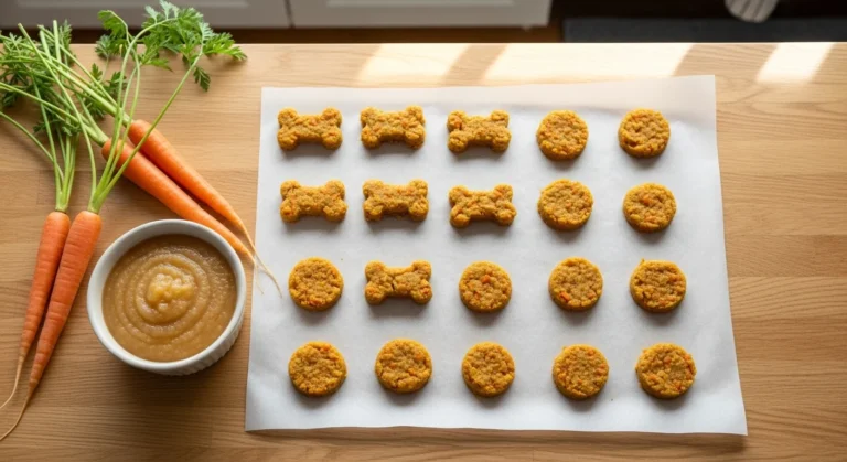 Homemade Carrot Applesauce Dog Treats