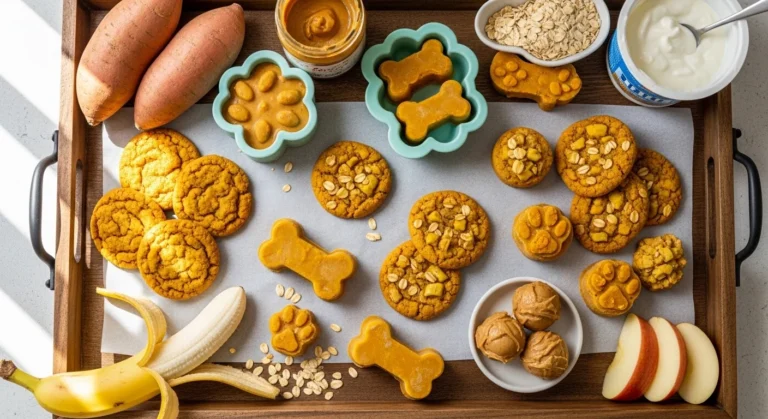 Homemade two ingredient dog treats for dogs