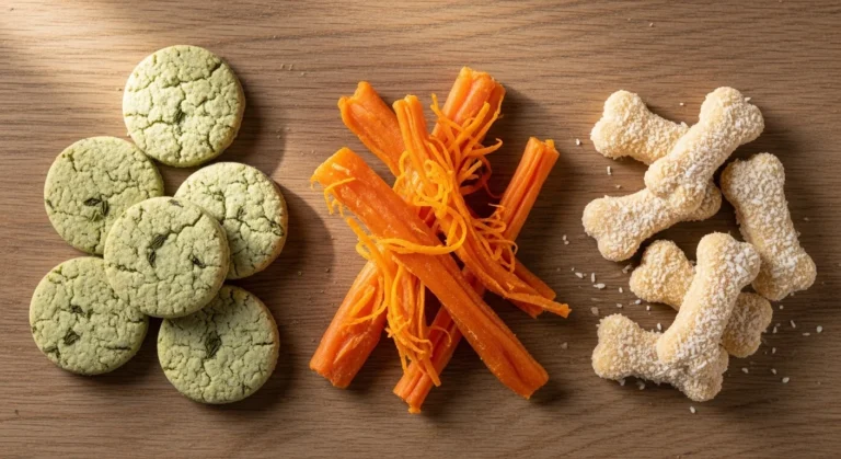 Homemade dog treats for bad breath made with mint, parsley, and coconut oil