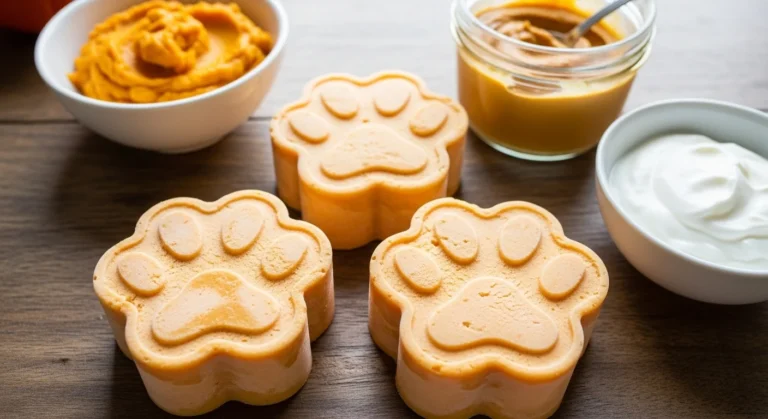 homemade pumpkin peanut butter ice cream for dogs